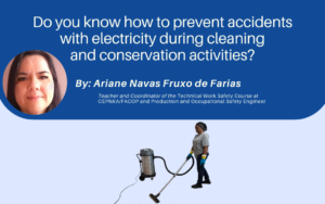 Do you know how to prevent accidents with electricity during cleaning and conservation activities