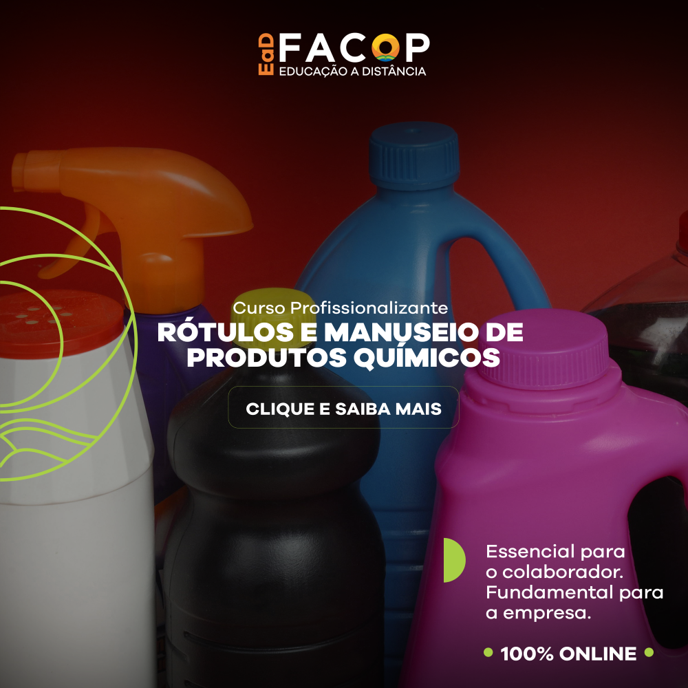 O curso de Rótulos e o Manuseio de Produtos Químicos Para Limpeza apresenta como manusear os produtos de limpeza corretamente. Aborda as formas adequadas de uso dos produtos com segurança, baseada no que o fabricante orienta no rótulo e na diluição correta, para obter qualidade na limpeza. Esse curso tem certificação de 2 horas.
 
 
 